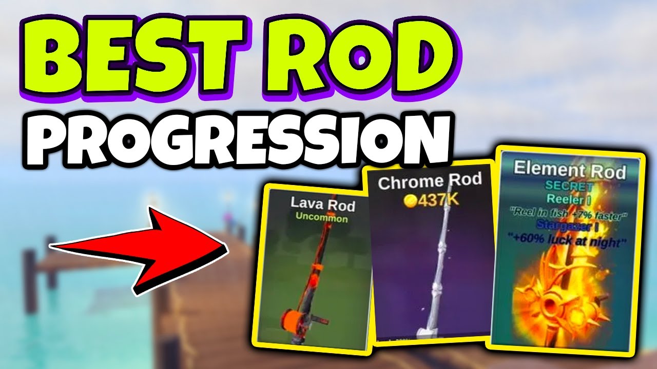 YouTube thumbnail — Rod Progression Guide (9.4K views)